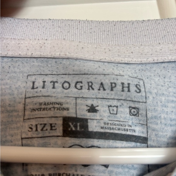 Litographs size XL Autobiography of Benjamin Franklin shirt - Picture 2 of 6